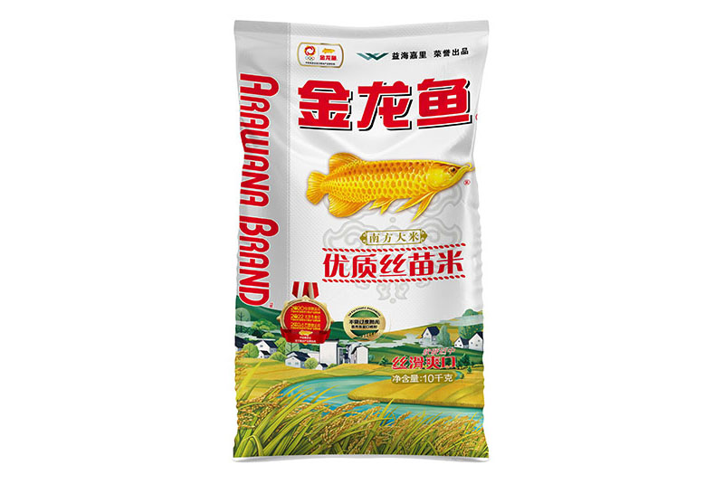 金龍魚(yú)優(yōu)質(zhì)絲苗米袋